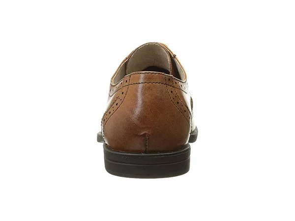 Florsheim Shoes Reveal Jr. Wingtip Oxford Cognac w/Linen Size 2.5