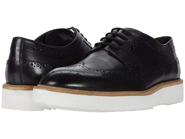 Men's Clarks Ernest Limit Wing Tip Oxford, Size: 7, Black
