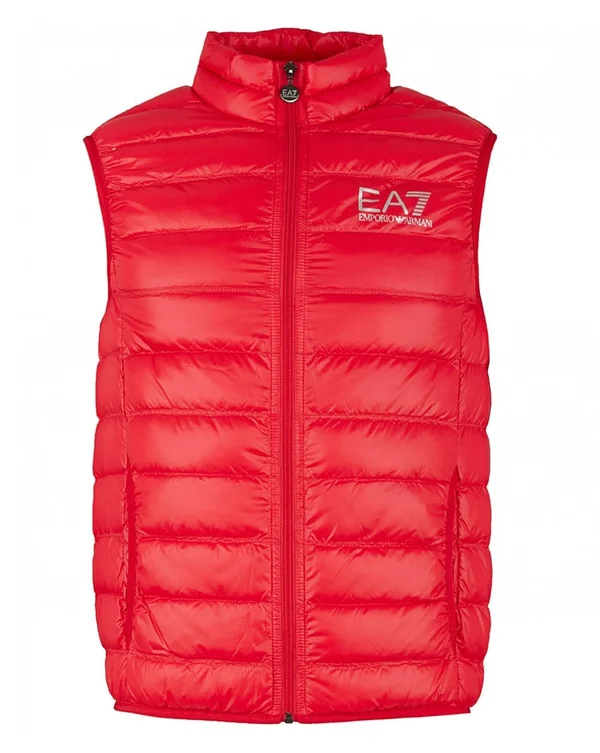 EA7 Down Vest - Red - Waistcoats