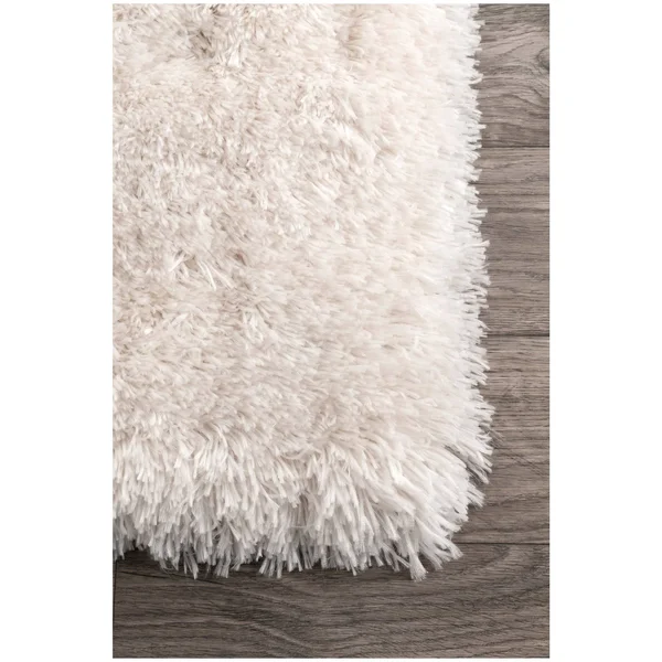 nuLOOM Kristan Hand Tufted Shag Runner Rug, 2& 6x22 x 8&, Ivory