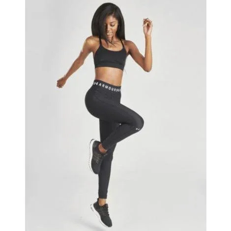 Under Armour Women's HeatGear Armour Branded WB Leggings - Black - MD