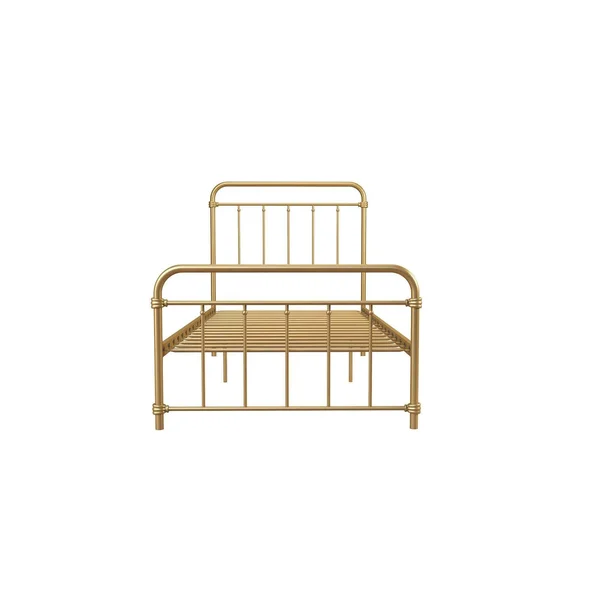 Twin Waldorf Metal Bed Gold - Room & Joy