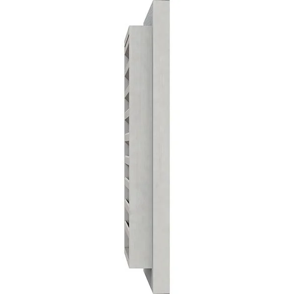 Ekena Millwork GVWVE16X1200RFPWR 16x22W x 12x22H Vertical Gable Vent (21x22W x 17x22H Frame Size): Primed, Functional, Rough Saw