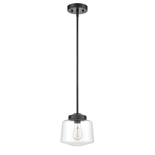 Scolare Vintage Pendant Light, Black Kitchen Island Light with LED Bulb LL-P274