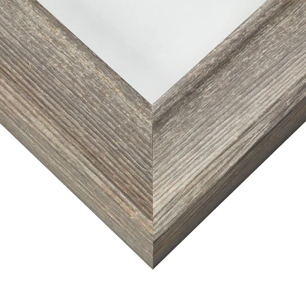 Craig Frames Scalloped American Barn, Faux Barnwood Picture Frame, Natural, 16 x 22 inch, White