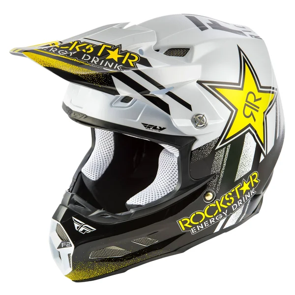 Fly Racing F2 Carbon MIPS Rockstar Helmet Black/White - S