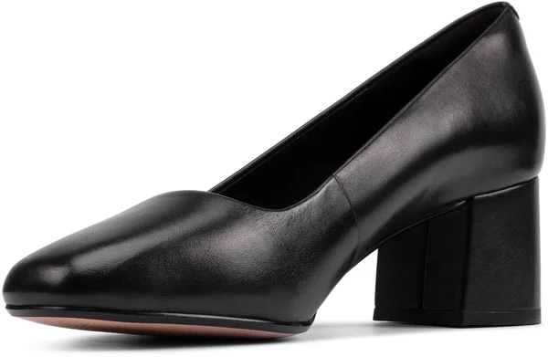 Clarks Womens Sheer Rose 2 Black Leather Size 7.5