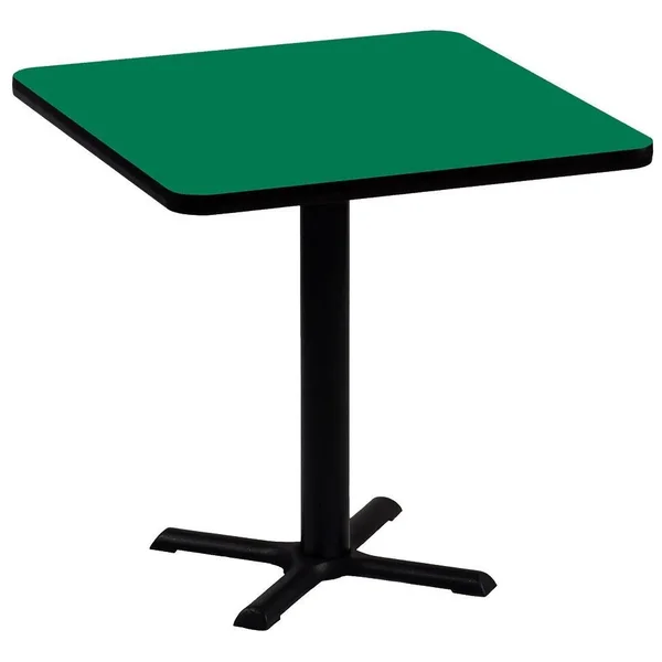 Correll, Inc. High Square Bar and Caf Table - Green - 36x22 Square