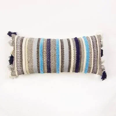Coble Cotton Lumbar Pillow Bungalow Rose Color: Navy