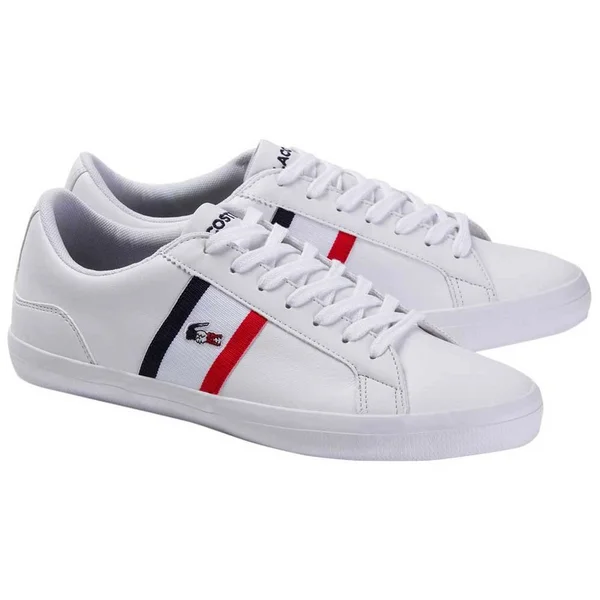 Mens Lacoste Lerond Tri Trainers - White