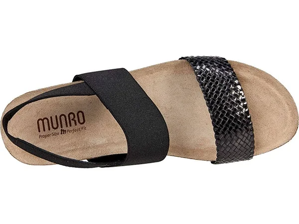 Munro Pisces Women's Sandals Black Woven : 7 SS (AAAA)