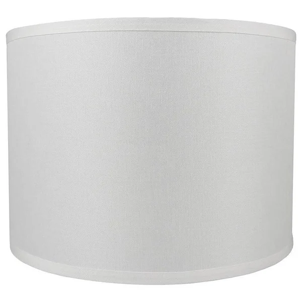 Urbanest Classic Smooth 14&& Linen Drum Lamp Shade; Off White