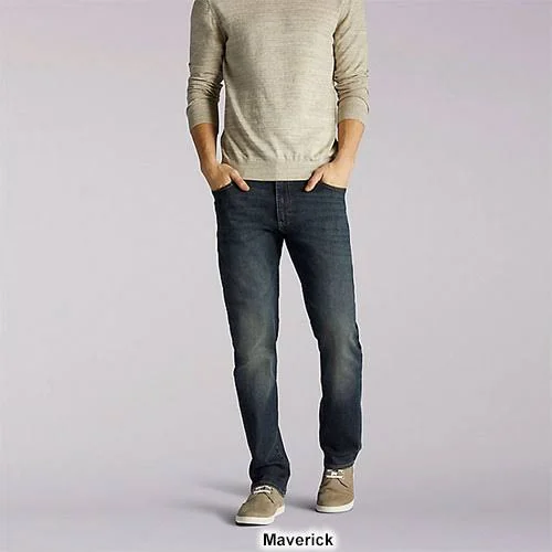 Mens Lee Extreme Motion Straight Fit Jeans Boston