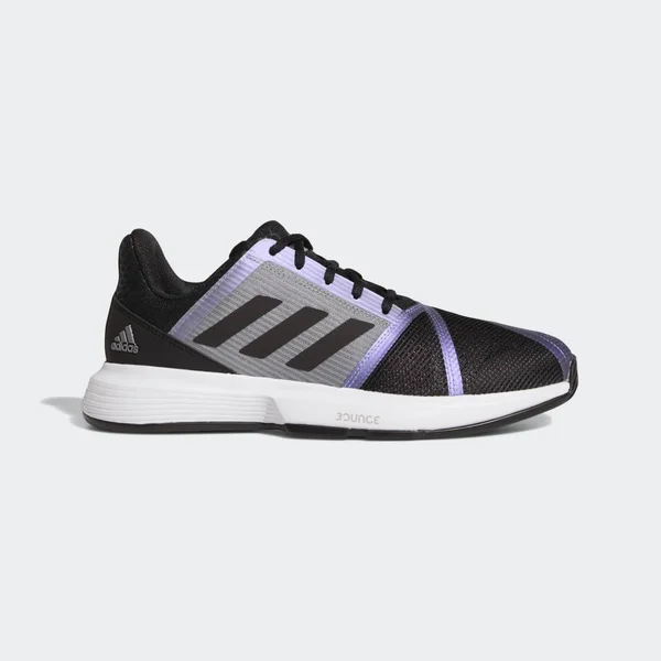 Adidas Men's CourtJam Bounce Tennis Shoes, Black