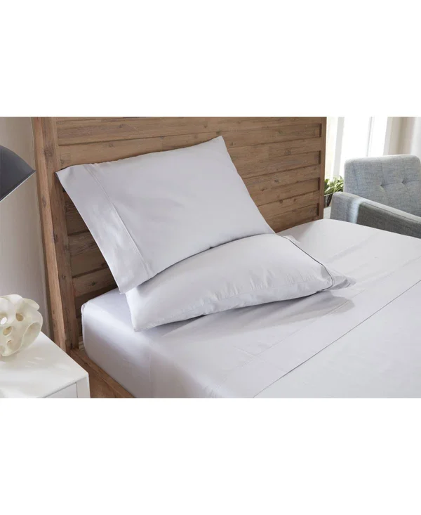GhostBed Premium Supima Cotton and Tencel Luxury Soft King Sheet Set - White