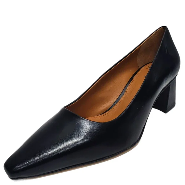 Sarto by Franco Sarto Women's Regal Square Toe Pump - Size: 9.5, Black Nappa Leather