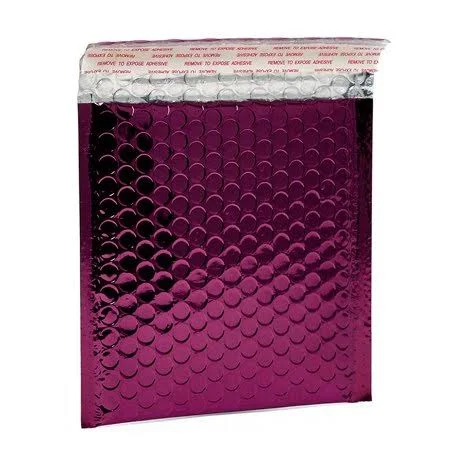 6 x 6-1/2 Purple Metallic Bubble Mailer, Quantity: 100 by Paper Mart