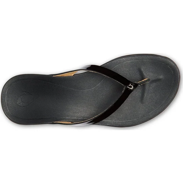 Olukai Ho&opio Leather Black/Black, Black/Black, 6