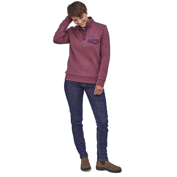 Patagonia Organic Cotton Quilt Snap-T Pullover - Women's S Light Balsamic