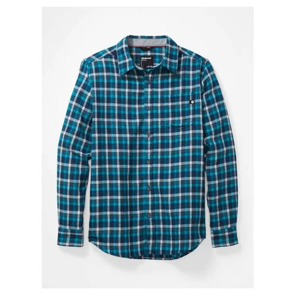 Marmot Fairfax Midweight Flannel Long-Sleeve Shirt - Men's Dark Charcoal, XL