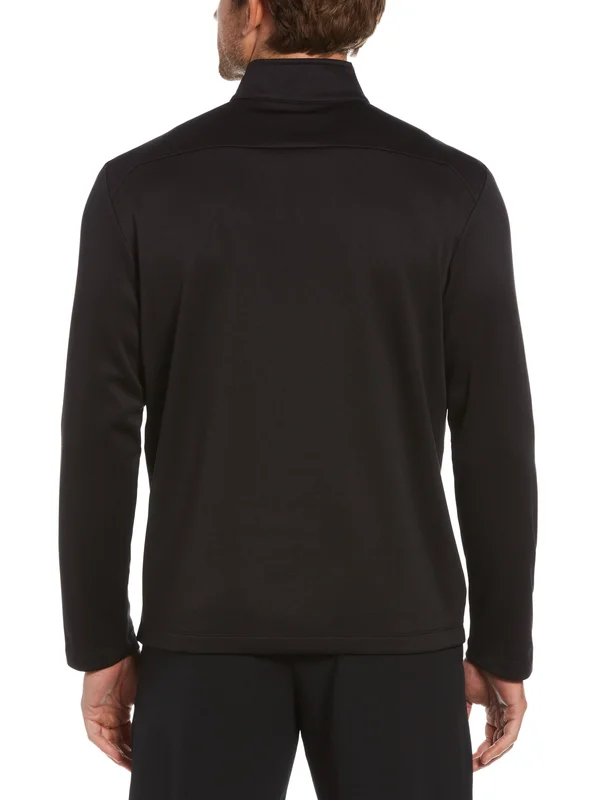 Callaway Men's Golf Weather Series Big & Tall 1/4 Zip Pullover - Black, 100% Polyester