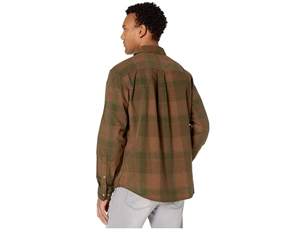 Columbia Men's Flare Gun Corduroy Shirt - XL - Green Large Check