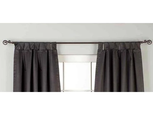Black Tab Top 90% Blackout Curtain - Drape, Panel - Piece