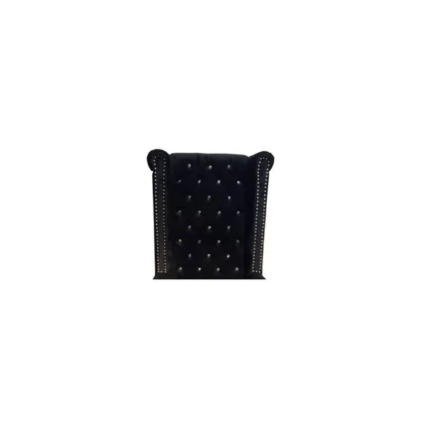 Cosmos Furniture Bollywood Transitional Style Black Accent Chair