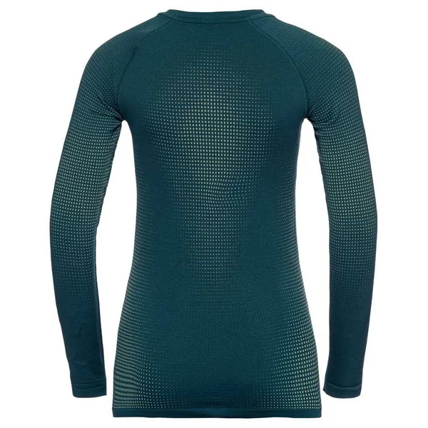 Odlo BL Top Crew Performance Warm Long Sleeve T-Shirt Blue Women XL