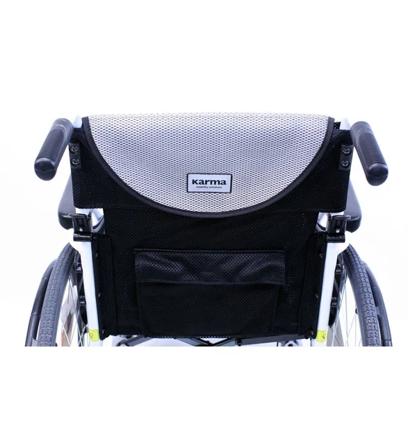 Karman S-Ergo 115 Ultra Lightweight Ergonomic Wheelchair 20x22 Seat - SWG Away Footrest, Quick Release Wheels, Silver