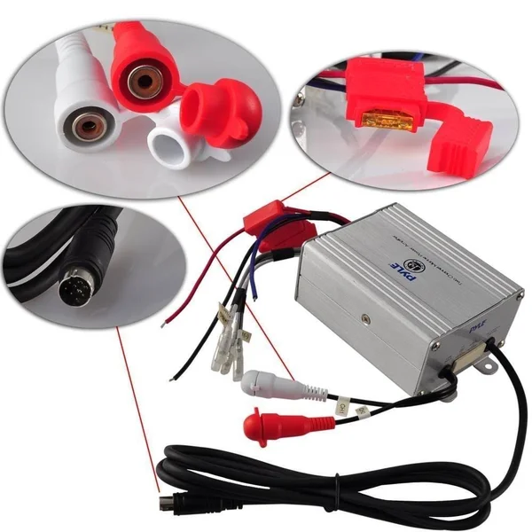 Pyle PLMRMBT7B 4-Channel Marine Amplifier - 1200W