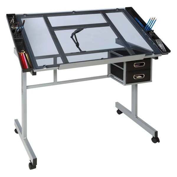 OneSpace 50-CS01 Craft Station - Silver/Blue Glass
