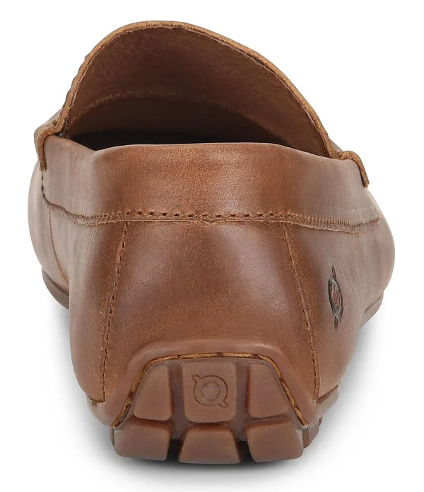 Born Men's Allan Leather Loafers - Dark Brown (Sea Lion) 9.5