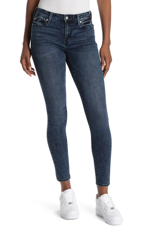 True Religion Women's Jennie Mid-Rise Jeans - Medium Wash - Size 26 (2-4)