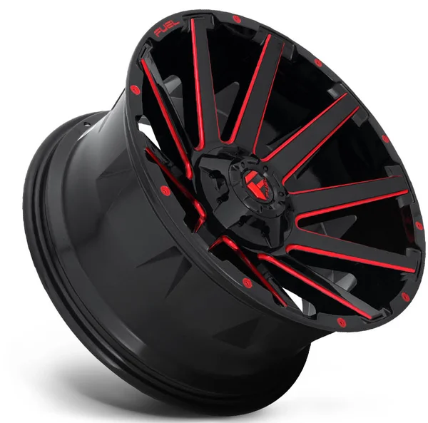 Fuel Contra D615 20x10 Gloss Black Milled 5x4.5 -18 Offset