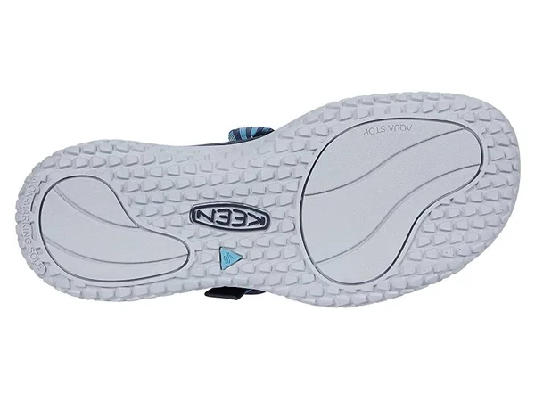 Keen Women's Solr Toe Post Sandal - 6 - Navy, Blue Mist