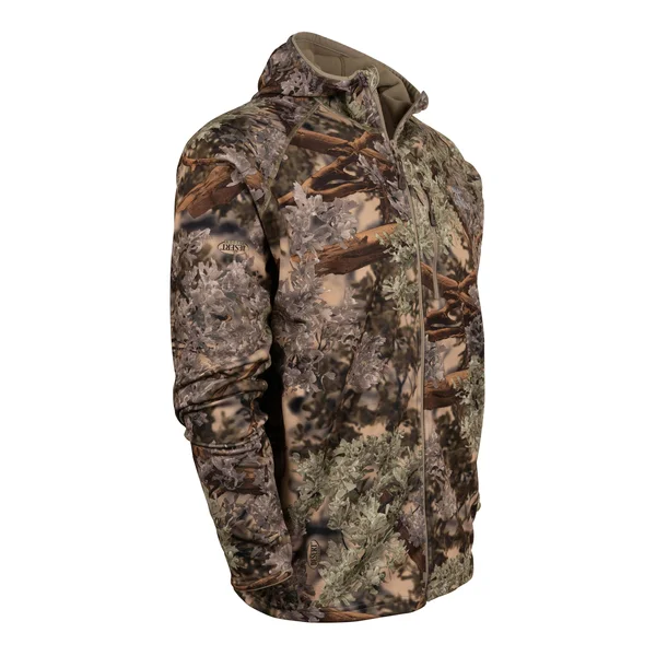 Hunter Full-Zip Fleece Hoodie - King&s Camo Mountain Shadow, 4XL