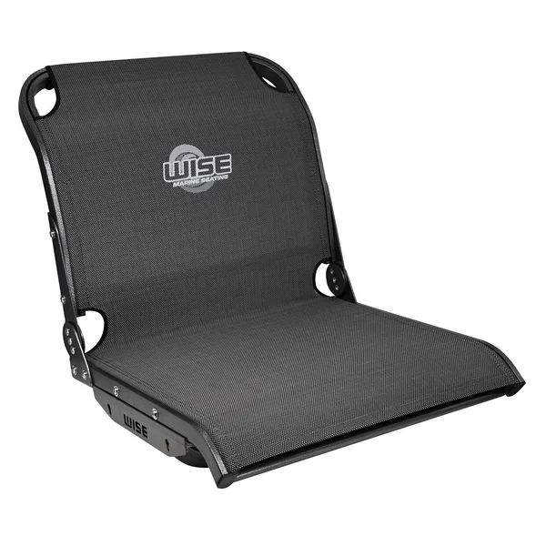 Wise 3374 Aero x Cool-Ride Mesh Mid-Back Boat Seat, Carbon Grey