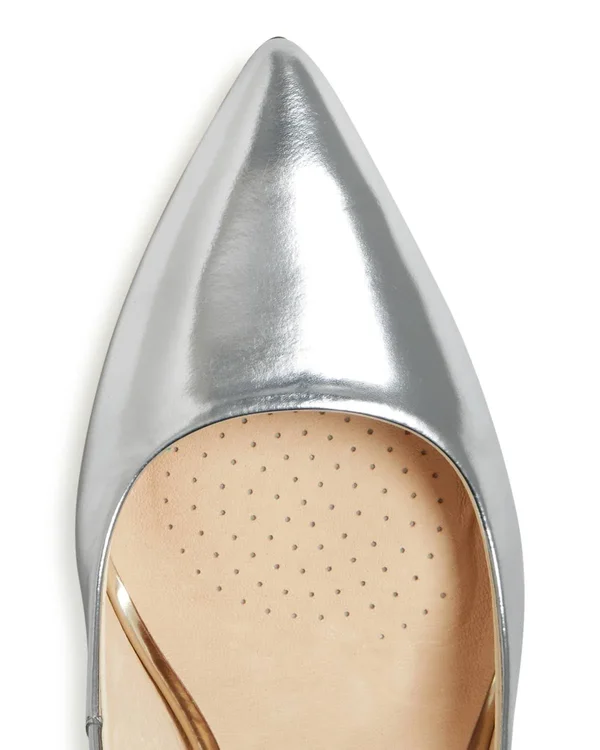 Kenneth Cole Women's Riley Pointed-Toe Pumps - Silver