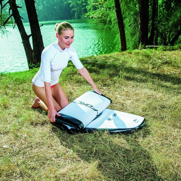 Bestway Inflatable Hydro-Force Wave Edge 122 inch Stand Up Paddle Board (2 Pack)