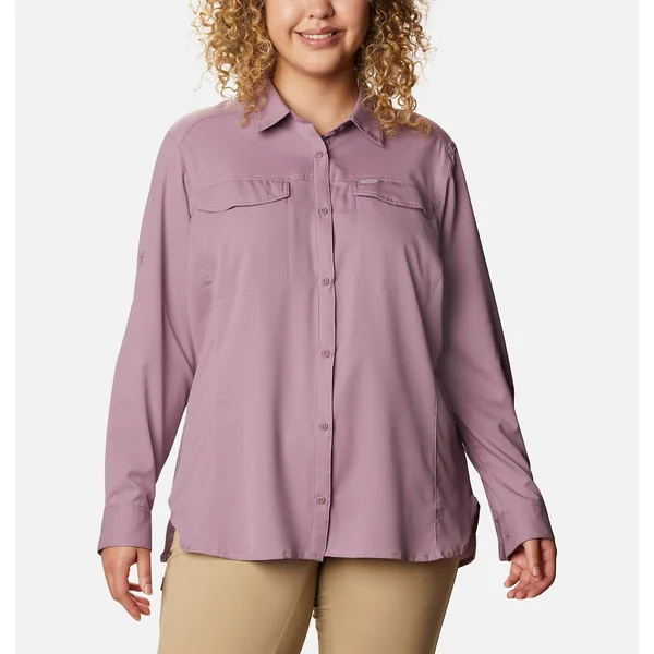 Columbia Women's Silver Ridge Lite Long Sleeve Shirt - 1x - Purple