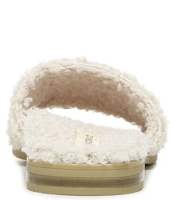 Women's Vionic Demi Slide - Adult, Size: 9.5, Black Curly Shearling
