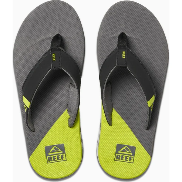 Reef -FANNING Low - Grey/Lime, 10