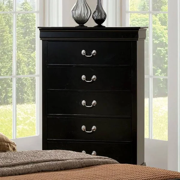 Furniture of America Louis Philippe III Black Full Bed