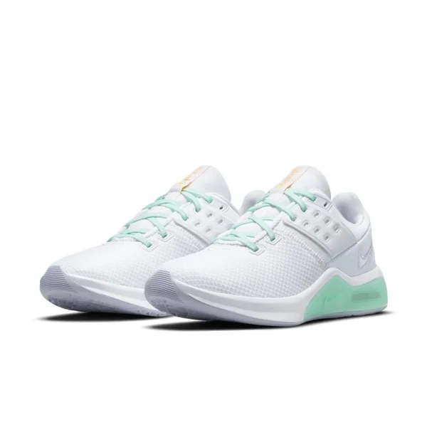 Nike Air Max Bella TR 4 White/Green Women's Training Shoes - Size: 7.5