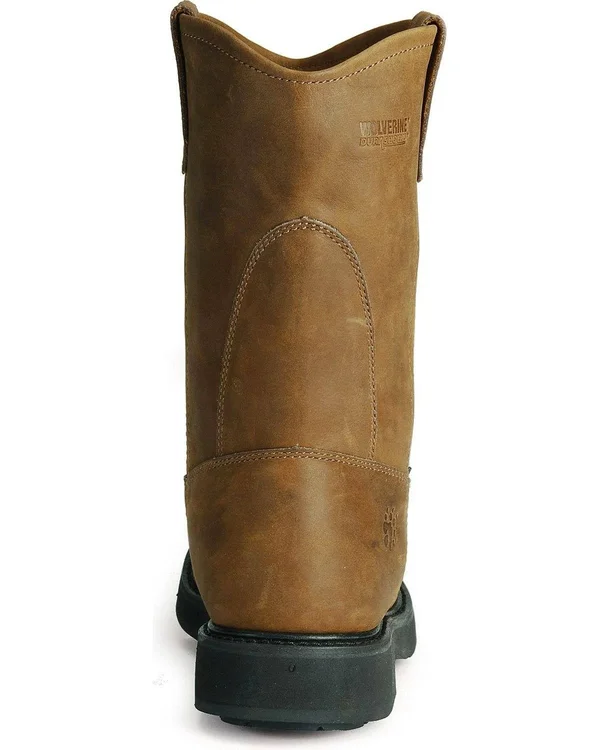 Wolverine Men's Ingham Durashocks Wellington Work Boot Brown - 14, M