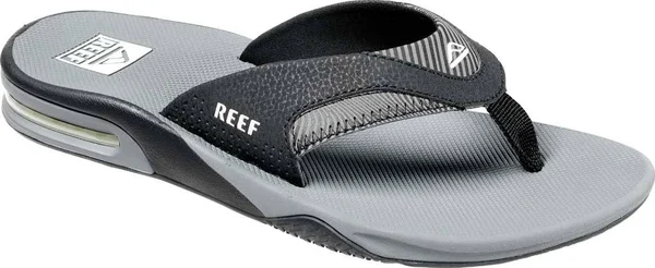 Reef Men's Fanning Prints Sandal - Grey Swells - 6