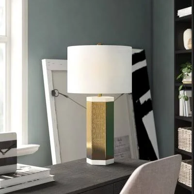 Fannin 28x22 Gold Table Lamp Set Mercury Row