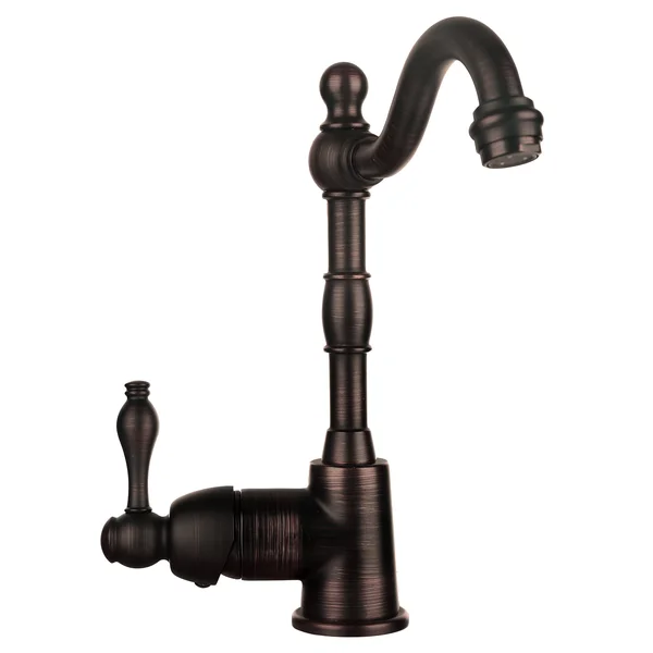 Premier Copper Products 17x22 Round Hammered Copper Bar/Prep Sink - Faucet & Accessories Package