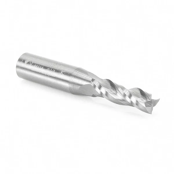 Amana 46114 CNC Spiral Plunge 3/8 D x 1-1/4 CH x 1/2 Shank x 3x22 Up-Cut - 3-Flute